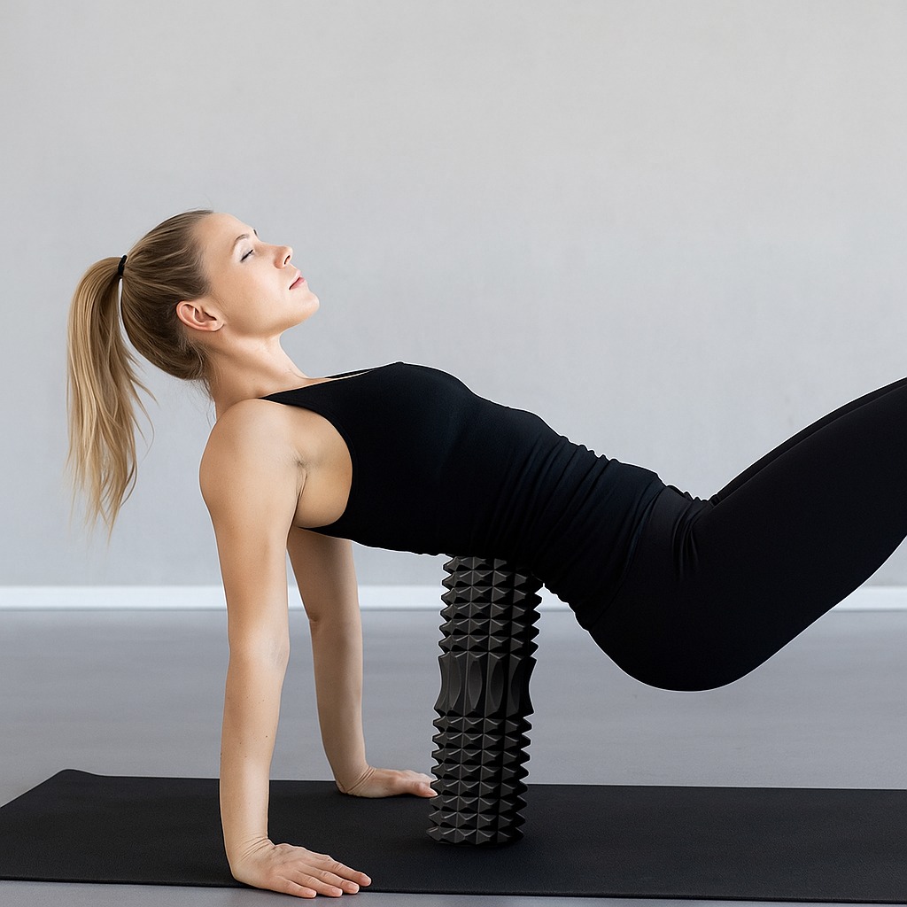 Foam Roller - Фитнес-ролик из ЭВА-пены для массажа спины