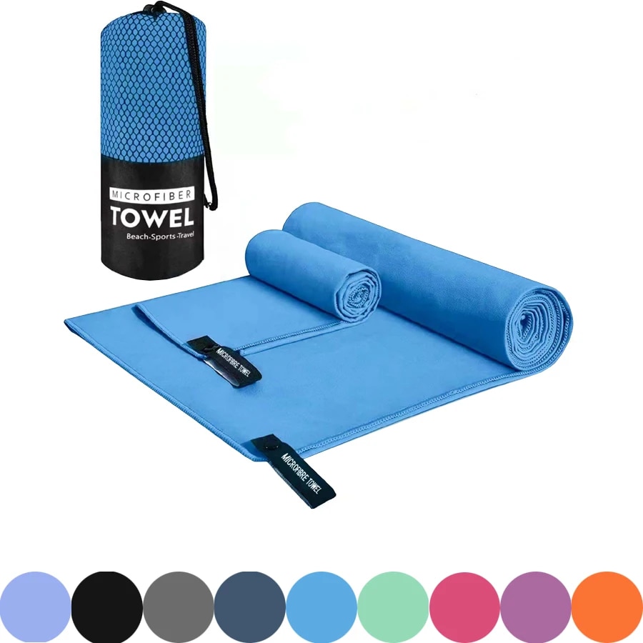 Yoga Fitness Machine - Быстросохнущее спортивное полотенце 40x80/76x152 см, микрофибра,