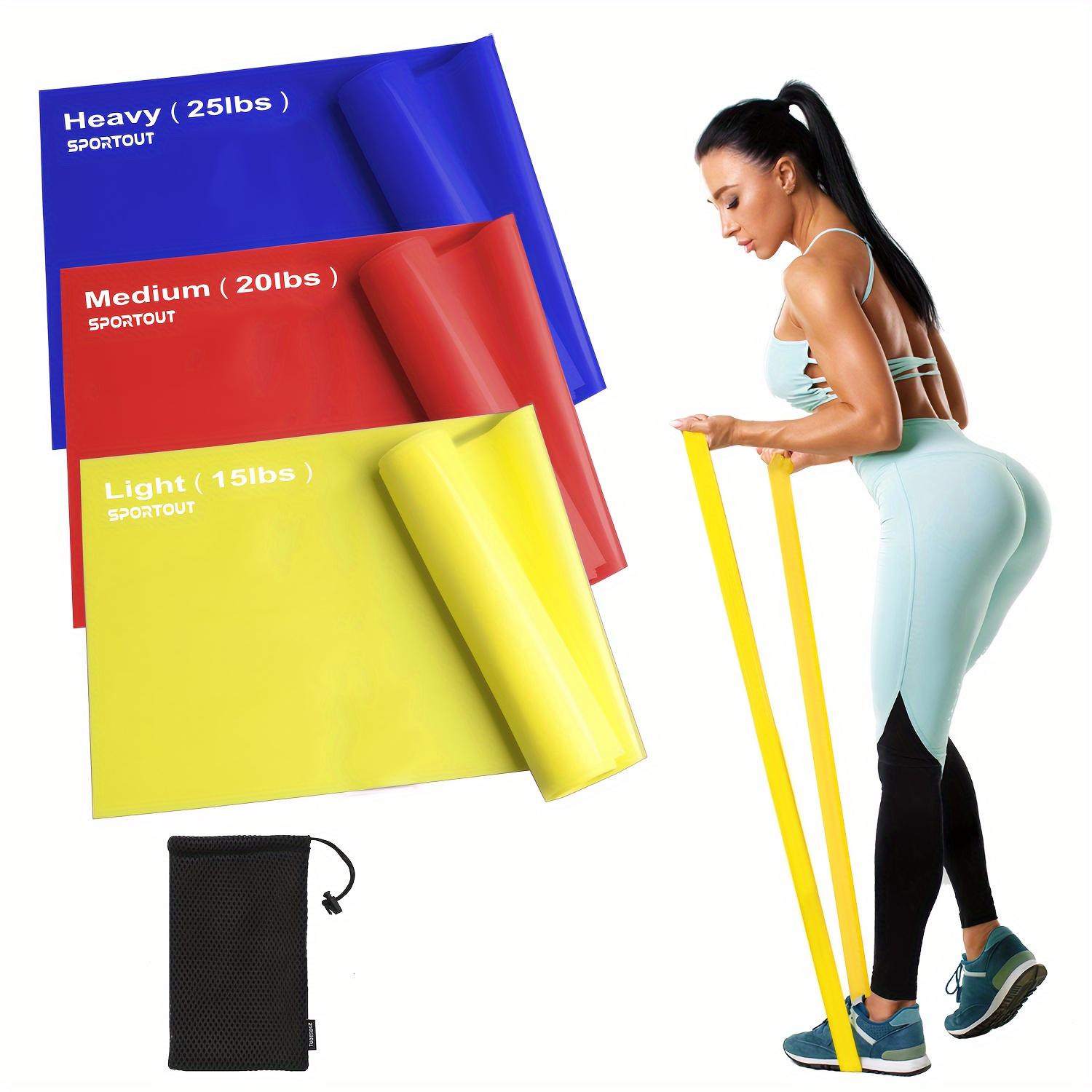 Yoga Fitness Bag - Эластичный пояс для фитнеса и йоги,