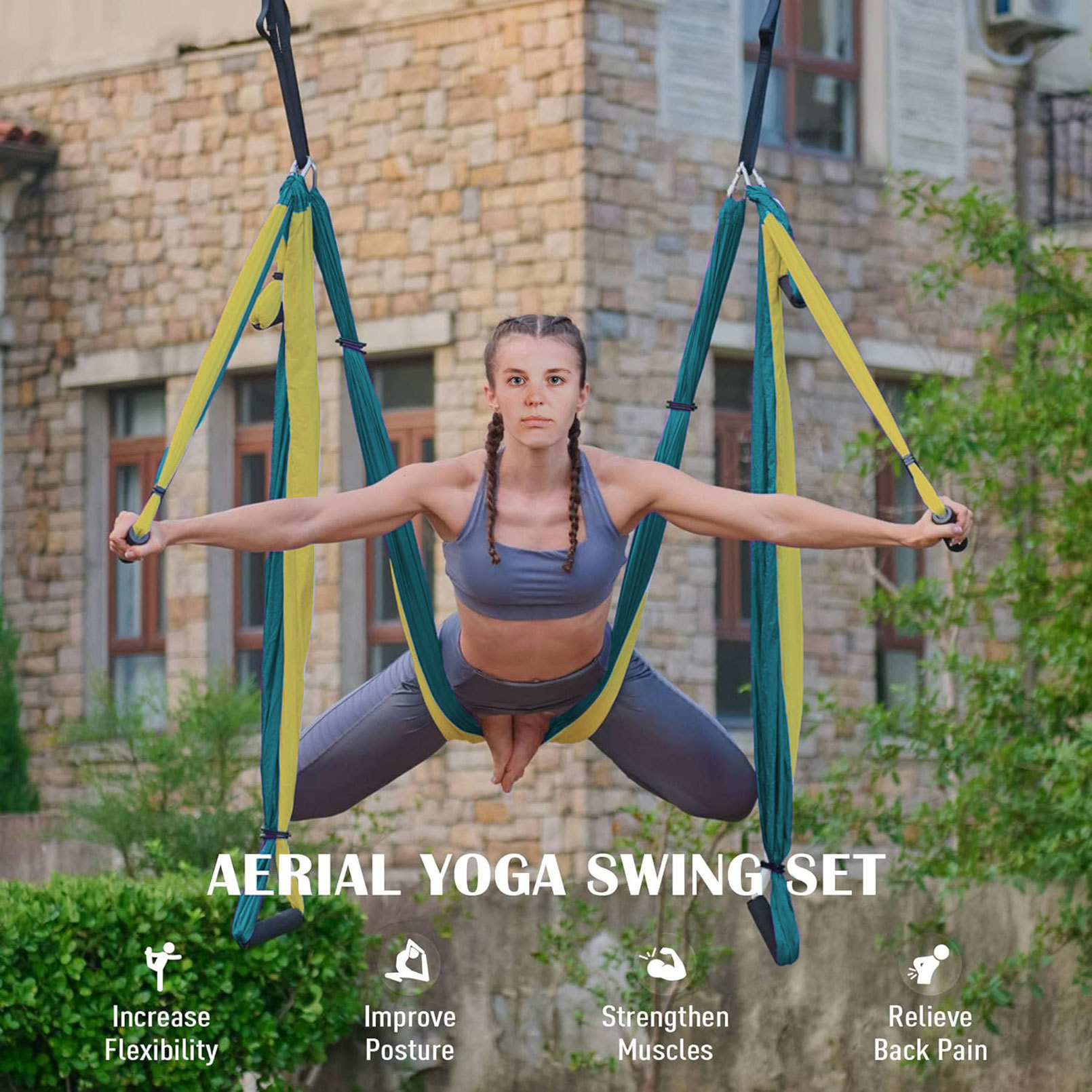 Гамак Для Йоги Воздушный гамак – обзор и цена Yoga Swing Aerial